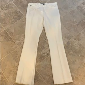 Winter white no wrinkle boot cut pants